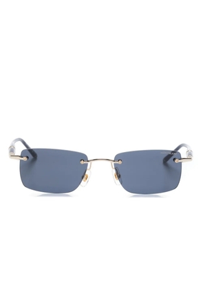 Montblanc Meisterstück rectangle-frame sunglasses - Blue