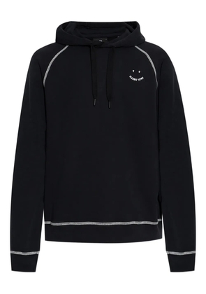 PS Paul Smith Happy contrast-stitch hoodie - Black