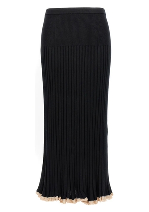 Proenza Schouler ribbed-knit midi skirt - Black