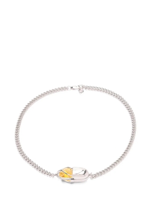 Capsule Eleven Capsule Crystal citrine necklace - Silver