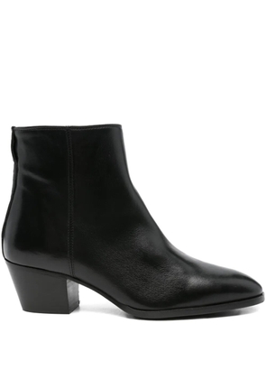 Evaluna 50mm pointed-toe zip-fastening boots - Black