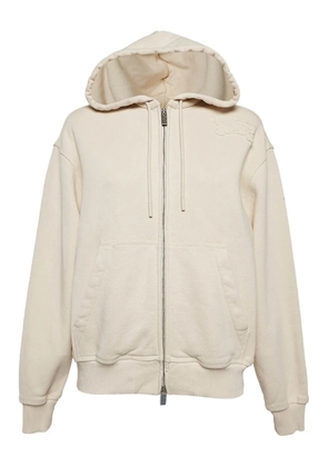 Burberry Pre-Owned 2024 jersey zipped hoodie - Neutrals