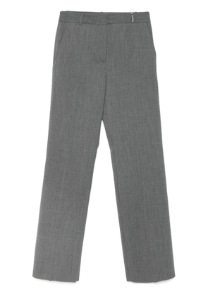 Barbara Bui logo-debossed trousers - Grey