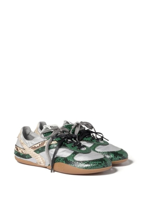 Miu Miu snakeskin-leather sneakers - Grey