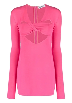 AMBUSH cut-out detailing dress - Pink