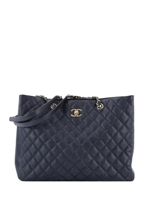 CHANEL Pre-Owned Classic CC Shopping Quilted Caviar Large tote bag - Blue