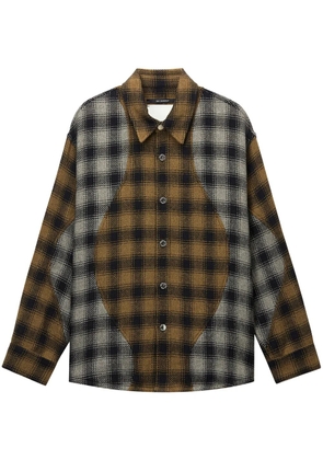 Song For The Mute tartan-pattern shirt - Black
