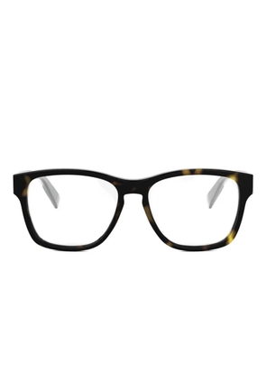 Bvlgari rectangle-frame glasses - Black