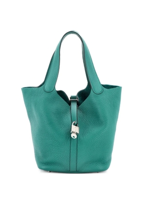 Hermès Pre-Owned Picotin Lock Bag Clemence MM bucket bag - Green