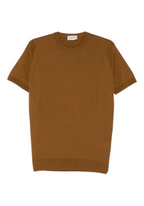 John Smedley short-sleeved sweater - Brown