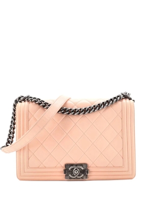 CHANEL Pre-Owned Boy Flap Bag Quilted Lambskin Old Medium shoulder bag - Pink