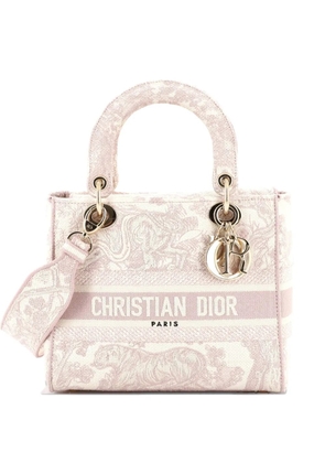 Christian Dior Pre-Owned Lady D-Lite Bag Embroidered Canvas Medium satchel - Pink