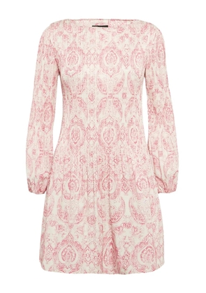 Maje pre-owned printed long-sleeves dress - White