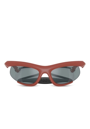 Burberry Eyewear biker-style frame sunglasses - Red