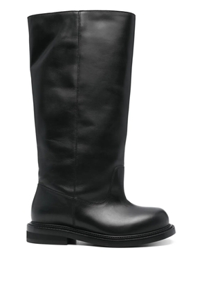 Moschino leather boots - Black