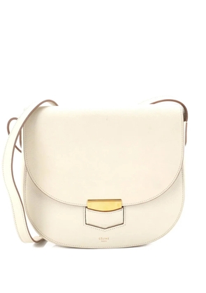 Celine Pre-Owned Trotteur Grainy Leather Medium crossbody bag - Neutrals