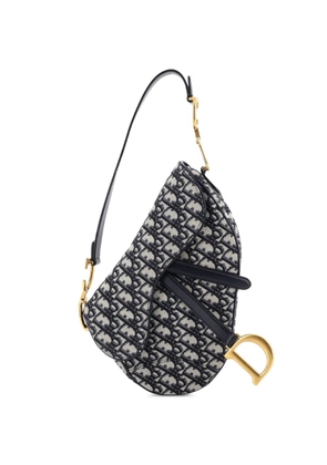 Christian Dior Pre-Owned Saddle Handbag Oblique Canvas Medium shoulder bag - Blue