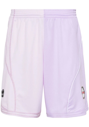 Martine Rose Half and Half football shorts - Purple