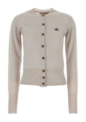 Vivienne Westwood orb-embellished virgin-wool cardigan - Grey