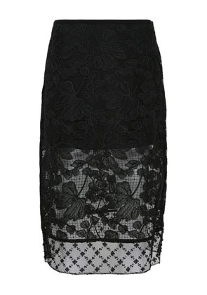3.1 Phillip Lim floral-lace midi skirt - Black