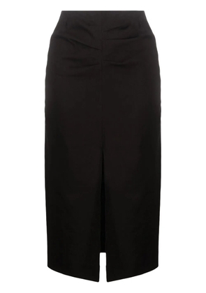 ISABEL MARANT box-pleat pencil skirt - Black