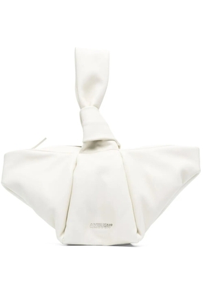 AMBUSH Twist knot-detail tote - White