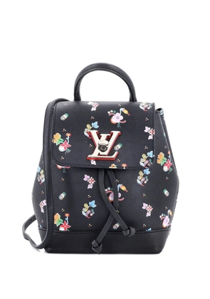Louis Vuitton Pre-Owned Lockme Floral Printed Leather Mini backpack - Black