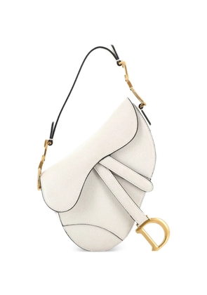 Christian Dior Pre-Owned Saddle Handbag Leather Mini shoulder bag - White