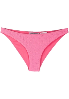 Alexander Wang logo-print bikini bottoms - Pink