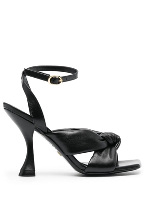 Stuart Weitzman Playa 110mm leather sandals - Black