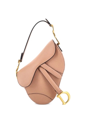 Christian Dior Pre-Owned Saddle Handbag Leather Mini shoulder bag - Neutrals