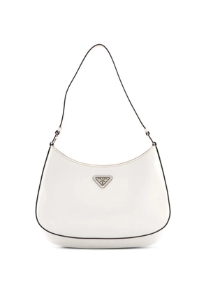Prada Pre-Owned Cleo Shoulder Bag Spazzolato Leather Medium hobo bag - White