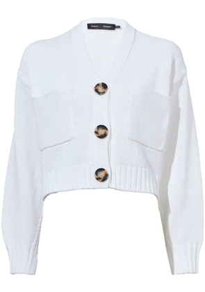 Proenza Schouler cropped knit cardigan - White