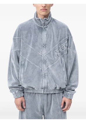 HUGO logo-debossed sweatshirt - Grey