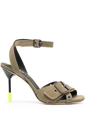 MSGM Iconic 95mm sandals - Green