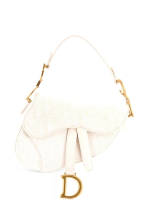 Christian Dior Pre-Owned Saddle Handbag Oblique Canvas Mini shoulder bag - Neutrals