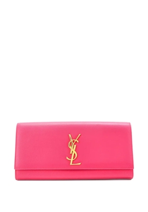 Saint Laurent Pre-Owned Classic Monogram Leather Long clutch bag - Pink