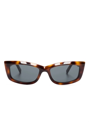Saint Laurent Eyewear SL 658 rectangle-frame sunglasses - Brown