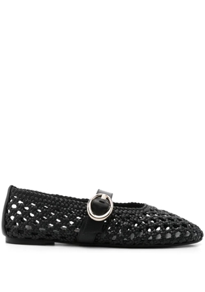 Stuart Weitzman woven ballet flats - Black