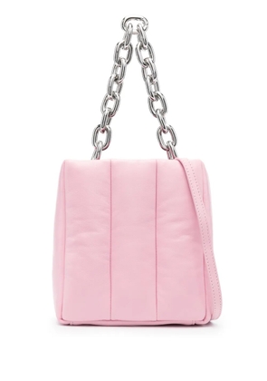 STAND STUDIO quilted chain-link tote bag - Pink