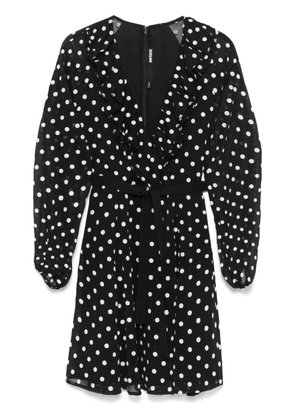 ROTATE BIRGER CHRISTENSEN ruffle-detail chiffon mini dress - Black