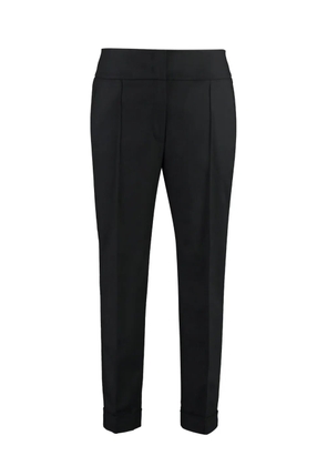 Peserico roll-up cuff trousers - Black