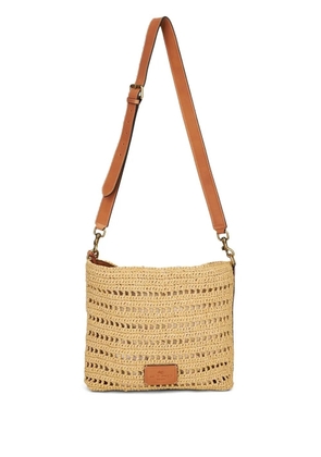 ETRO braided-detail crossbody bag - Brown
