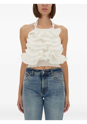 The Garment Cyprus ruffled halter top - White