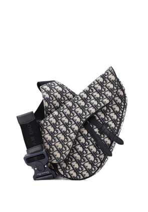Christian Dior Pre-Owned Saddle Oblique Canvas crossbody bag - Blue
