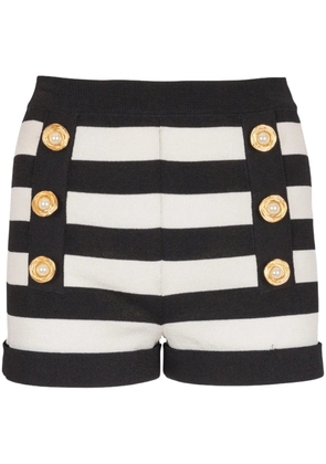 Balmain Matiniere button-detail shorts - Black