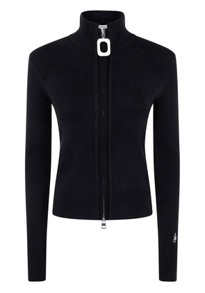 JW Anderson zip-up ribbed cardigan - Black