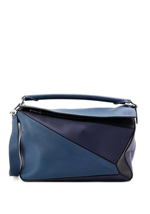 Loewe Pre-Owned Puzzle Bag Leather Medium shoulder bag - Blue