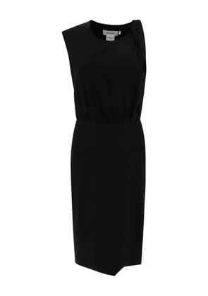 Sportmax twisted-detail sleeveless dress - Black