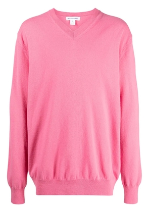Comme Des Garçons Shirt long-sleeve ribbed wool jumper - Pink